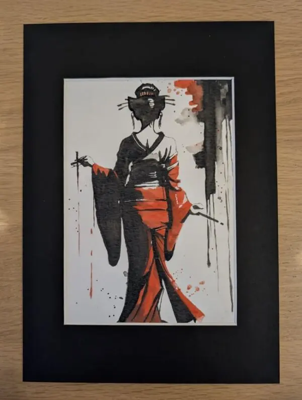 Study in red 2 Signed Print