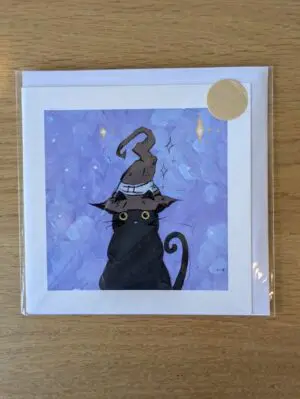 Wizard Cat Card