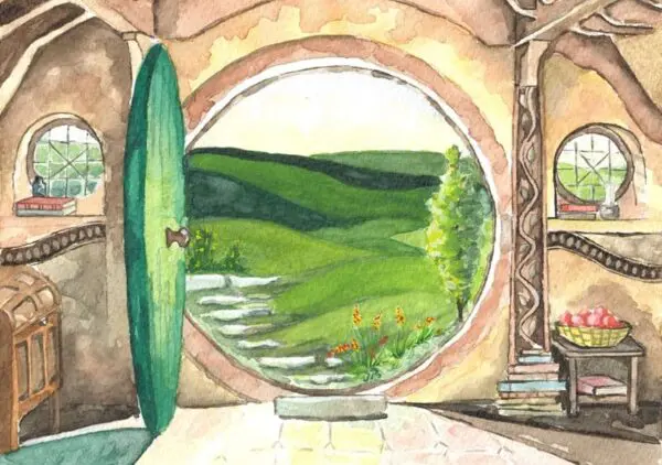 Bag End Signed Print A4
