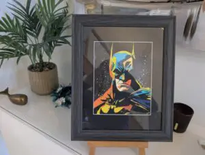 Bright Batman Framed Print 14 x 11