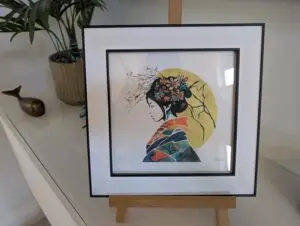 Geisha Framed Print 8 x 8