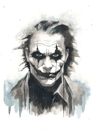 Joker Mono Print 14x11 Mounted